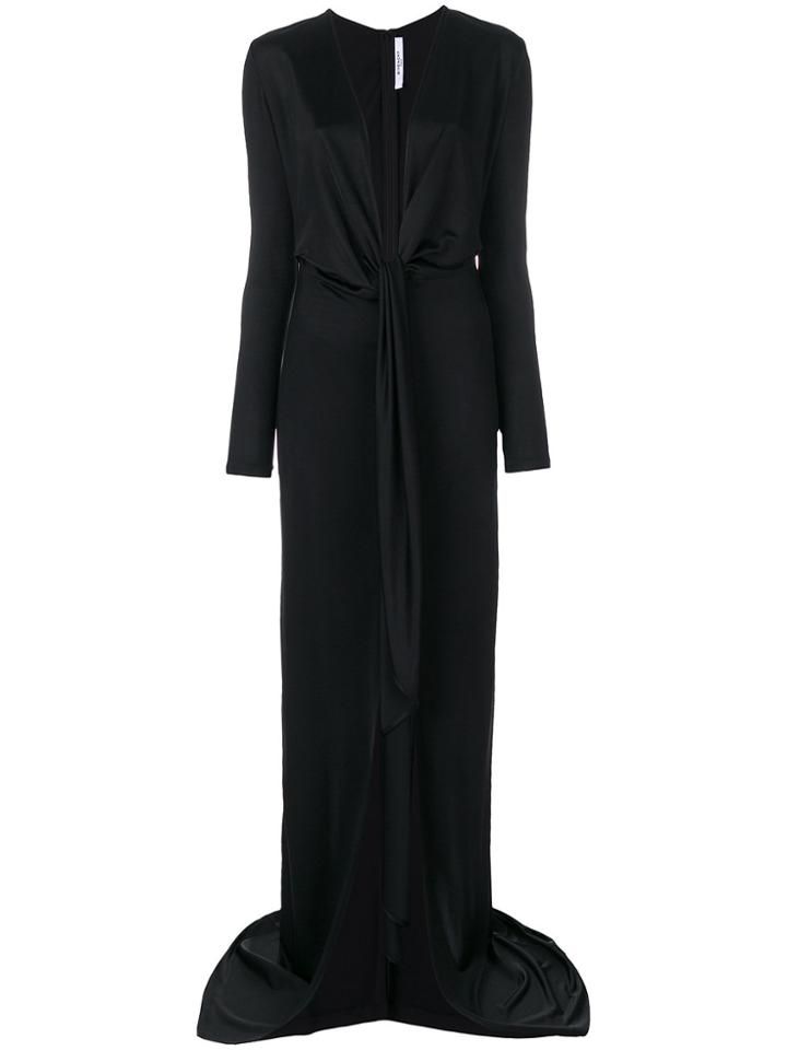 Givenchy Floor Length Empire Line Dress - Black