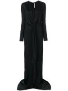 Givenchy Floor Length Empire Line Dress - Black