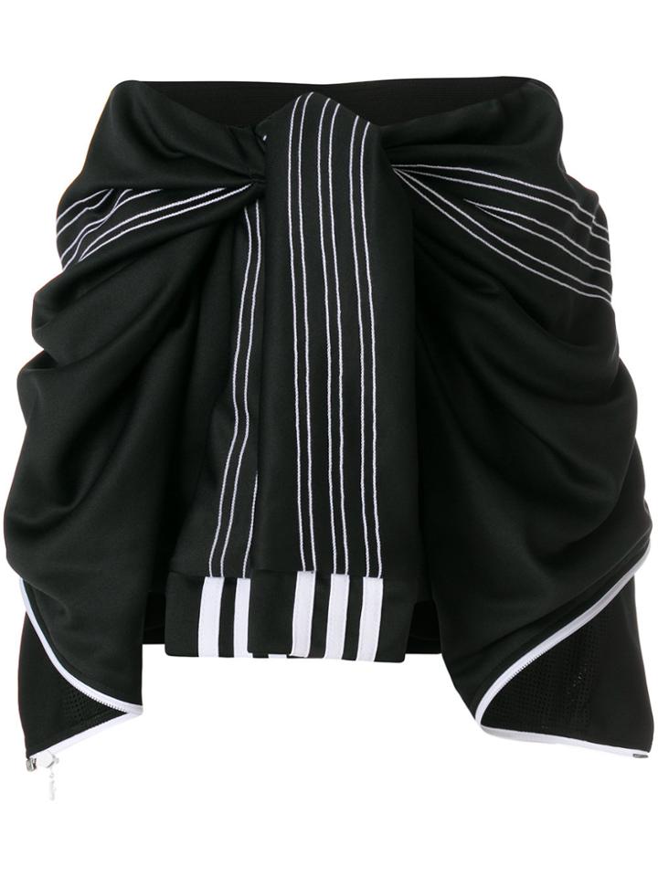 Adidas Originals By Alexander Wang Tie-front Shorts - Black