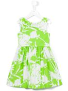 Il Gufo - Floral Print Dress - Kids - Cotton - 5 Yrs, Green