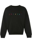 Gosha Rubchinskiy - Multicoloured Embroidered Logo Sweatshirt - Men - Cotton/nylon - L, Black, Cotton/nylon
