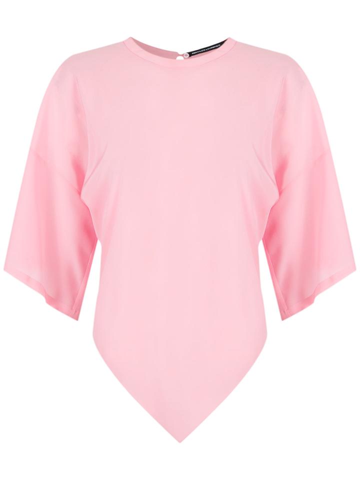 Reinaldo Lourenço Asymmetric Blouse - Pink & Purple