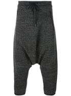 Y-3 Cropped Drop Crotch Trousers - Grey