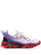 Calvin Klein 205w39nyc Lilac Carla Low-top Leather Sneakers - Purple