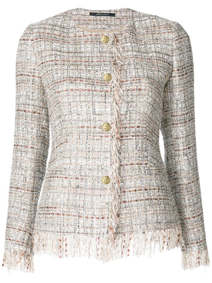 Tagliatore Maja Tweed Jacket - Nude & Neutrals