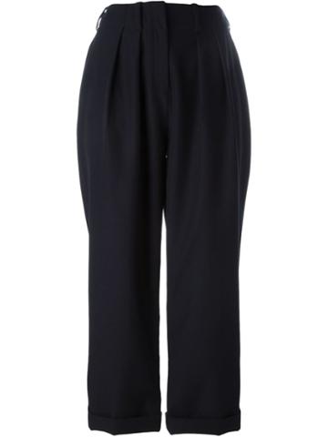 Jay Ahr Cropped Pleated Trousers