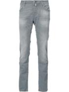 Jacob Cohen Slim-fit Jeans, Men's, Size: 36, Grey, Cotton/spandex/elastane