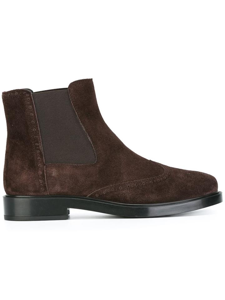 Tod's Quarter-brogue Chelsea Boots