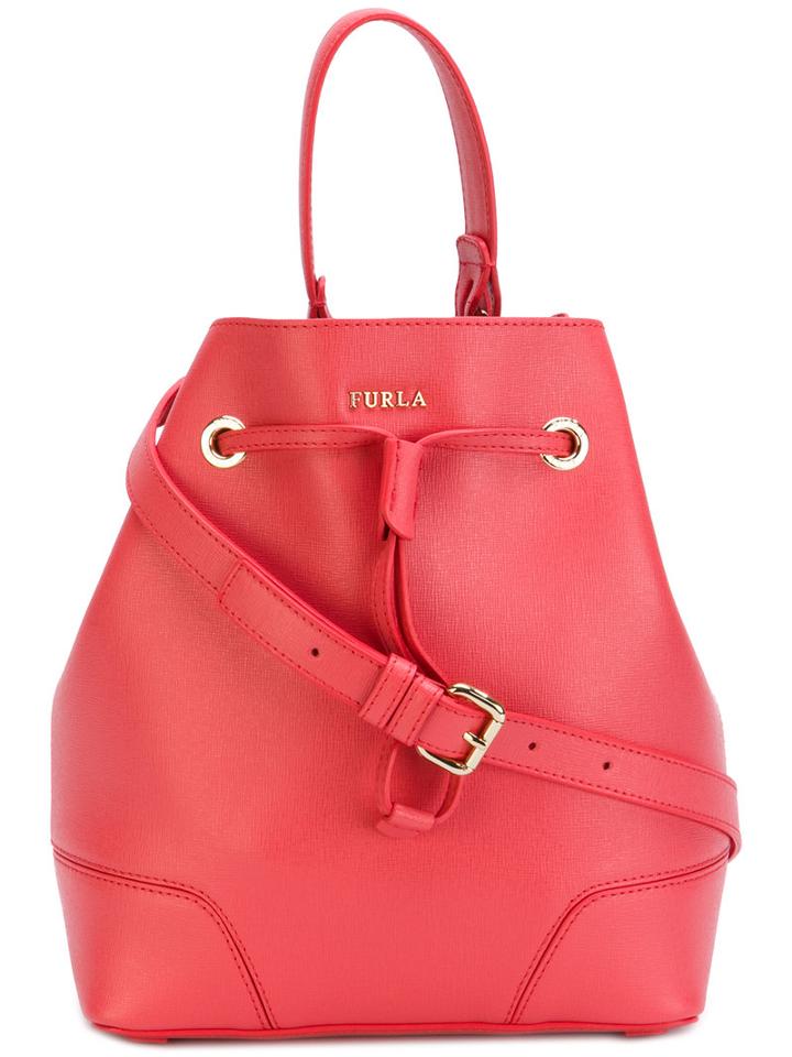 Furla - Stacey Drawstring Crossbody Bag - Women - Leather - One Size, Pink/purple, Leather