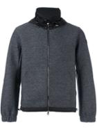 Moncler Hooded Contrast Panel Jumper, Men's, Size: Large, Grey, Polyamide/polyester/virgin Wool
