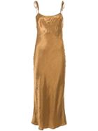 Georgia Alice Bow Evening Dress - Gold