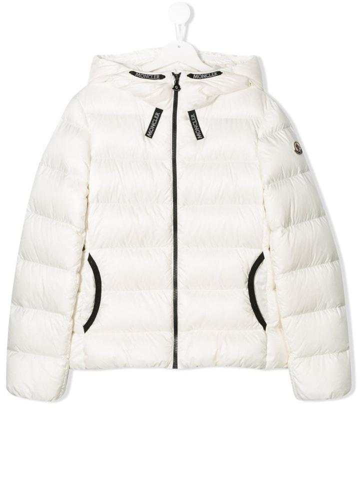 Moncler Kids Padded Jacket - White