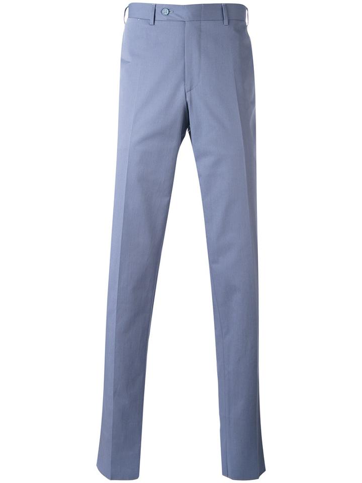 Canali - Tailored Trousers - Men - Cotton/spandex/elastane - 52, Blue, Cotton/spandex/elastane