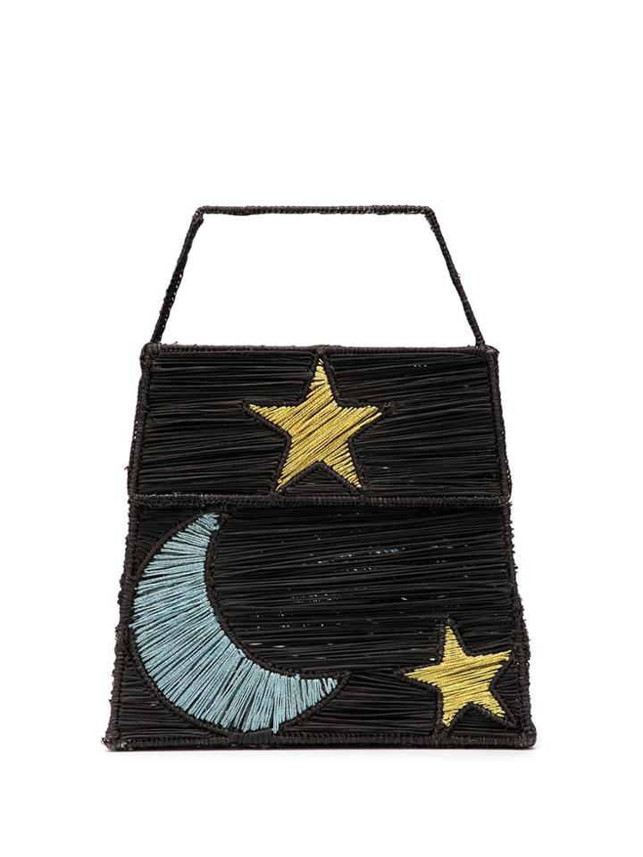 Mercedes Salazar Star Moon Tote Bag - Black