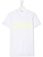Msgm Kids Teen Sequinned T-shirt - White