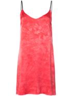 Amiri Tie Dye Slip Dress - Pink & Purple