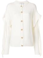 Philosophy Di Lorenzo Serafini Cardigan With Sleeve Detail - White