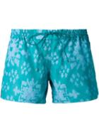 Baja East Drawstring Shorts, Women's, Size: 1, Green, Polyester