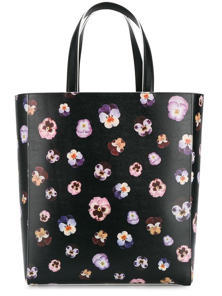 'pansy' Tote Bag, Women's, Black, Leather/cotton, Christopher Kane