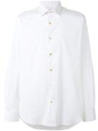 Paul Smith Classic Shirt, Men's, Size: 16, White, Cotton/nylon/spandex/elastane