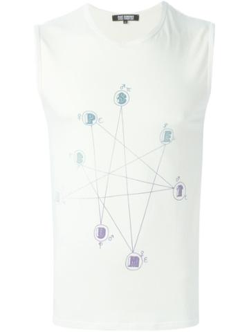 Raf Simons Vintage Constellation Print Tank Top - Nude & Neutrals