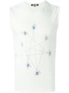 Raf Simons Vintage Constellation Print Tank Top - Nude & Neutrals
