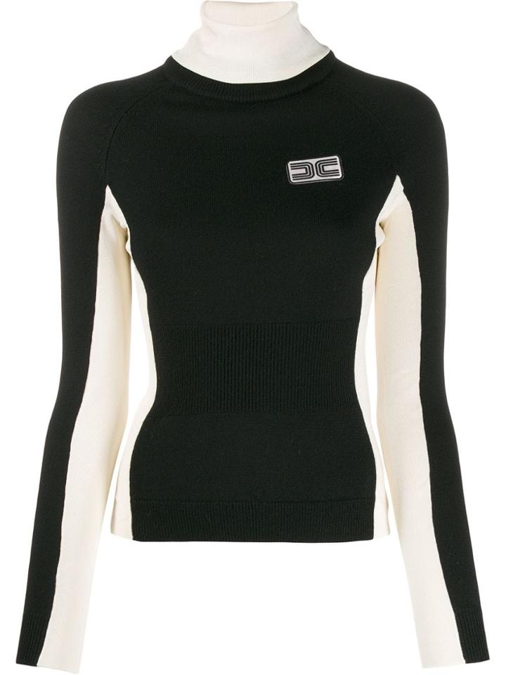 Elisabetta Franchi Roll Neck Sweater - Black