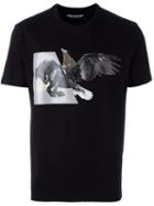Neil Barrett Printed T-shirt, Men's, Size: Medium, Black, Cotton