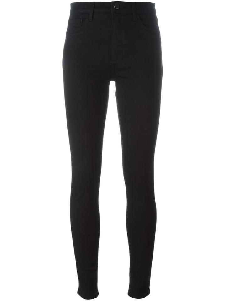 Victoria Victoria Beckham Skinny Trousers, Women's, Size: 30, Black, Cotton/polyester/spandex/elastane