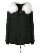 Mr & Mrs Italy Trimmed Hooded Parka - Black