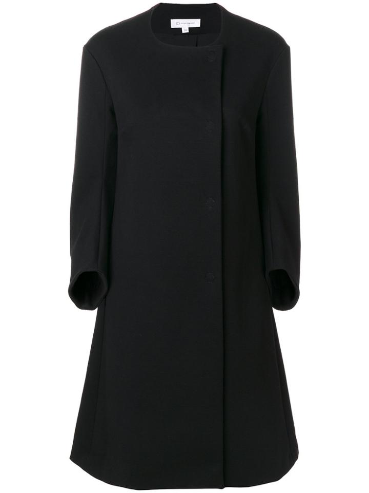 Io Ivana Omazic Fitted Flared Coat - Black