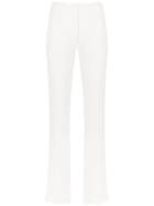 Gloria Coelho Straight Fit Crepe Trousers - White