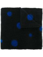 Ps By Paul Smith Dotted Scarf, Men's, Black, Wool/polyester