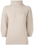 Max Mara Structured Knitted Blouse, Women's, Size: Xl, Nude/neutrals, Cashmere/virgin Wool