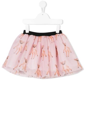 Caroline Bosmans Print Flared Skirt - Pink