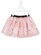 Caroline Bosmans Print Flared Skirt - Pink
