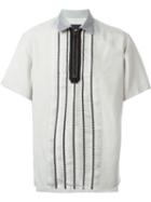 Lanvin Zipped Up Collar Polo Shirt