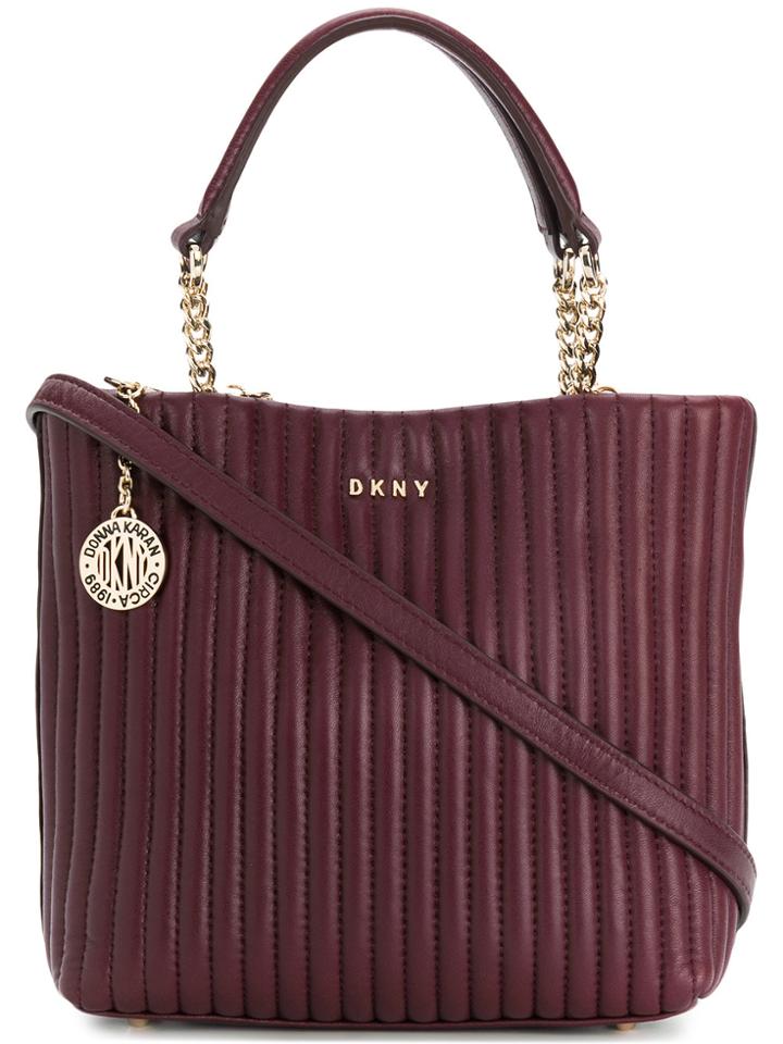 Dkny Quilted Crossbody Tote - Red