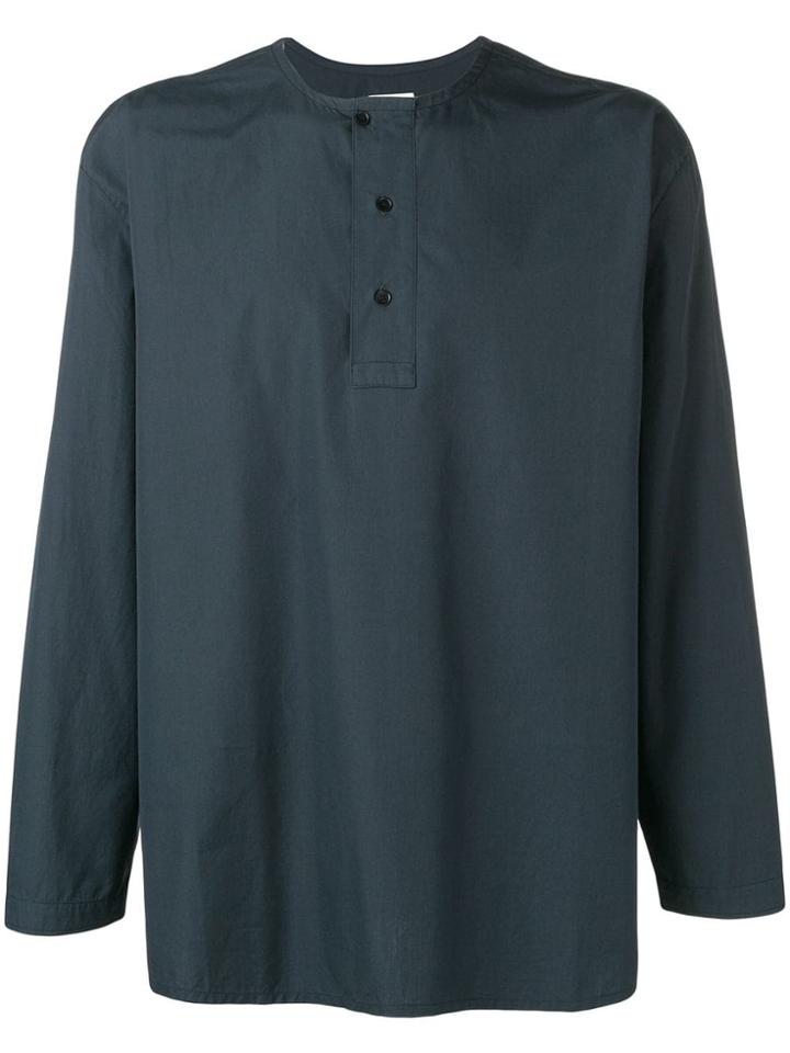 Lemaire Henley Shirt - Blue