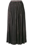 Vivienne Westwood Anglomania Pleated Midi Skirt - Black