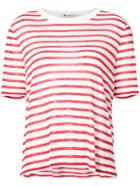 T By Alexander Wang Striped T-shirt - Red