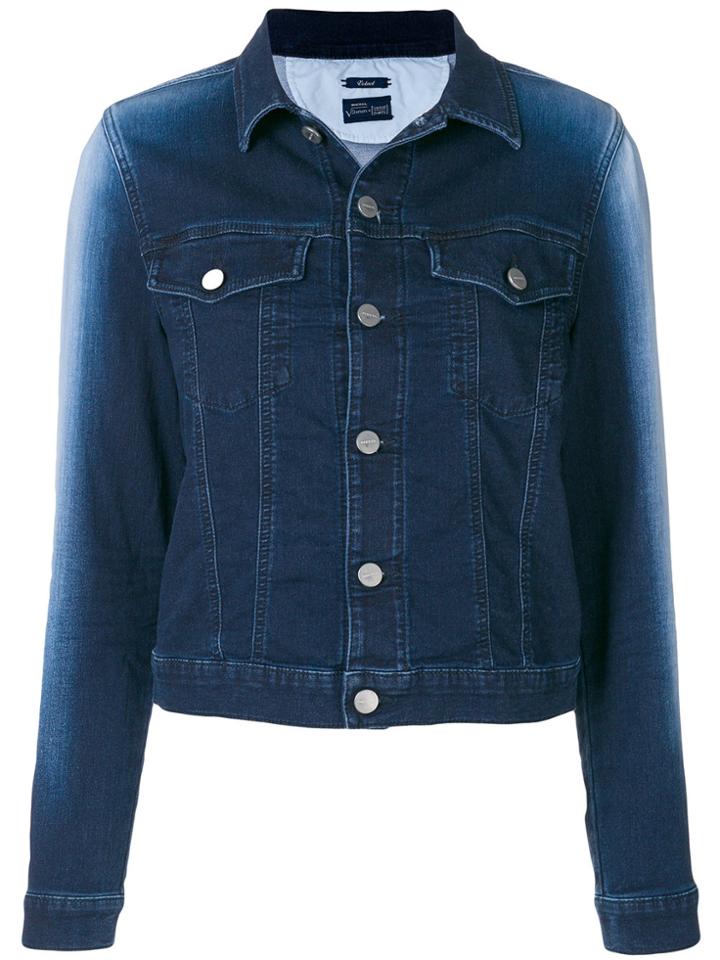 Diesel Velvet Joggjeans Denim Jacket - Blue