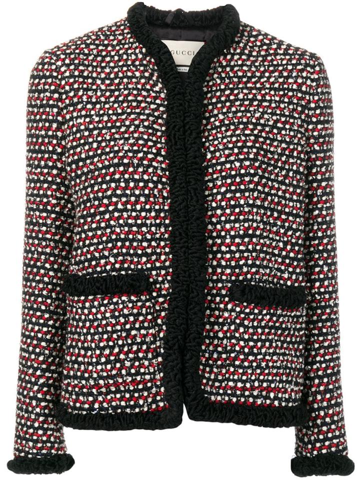 Gucci Boxy Tweed Jacket - Black