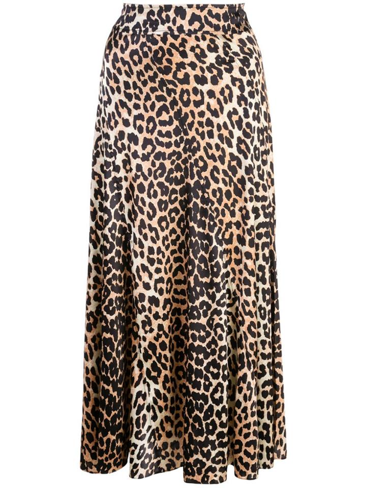 Ganni Blakey Leopard Skirt - Multicolour