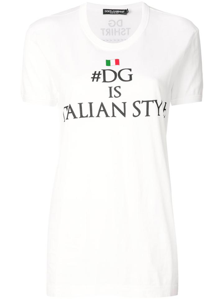 Dolce & Gabbana Italian Style T-shirt - White