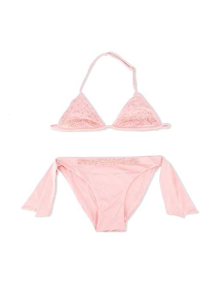 La Perla Kids - Bead Embellished Bikini - Kids - Polyamide/spandex/elastane - 10 Yrs, Pink/purple