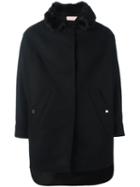 Giamba Faux Fur Trimmed Coat