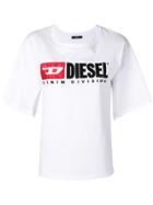 Diesel Split-sleeve Logo T-shirt - White
