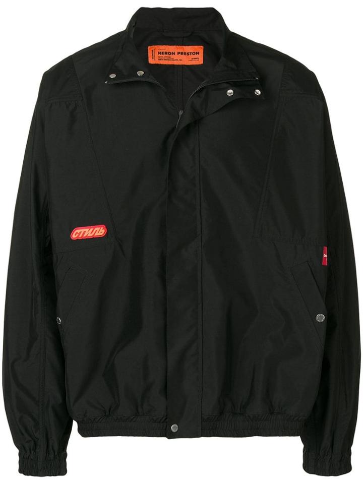 Heron Preston Zipped Windbreaker - Black