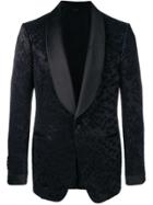 Tom Ford Scale Effect Suit Jacket - Black